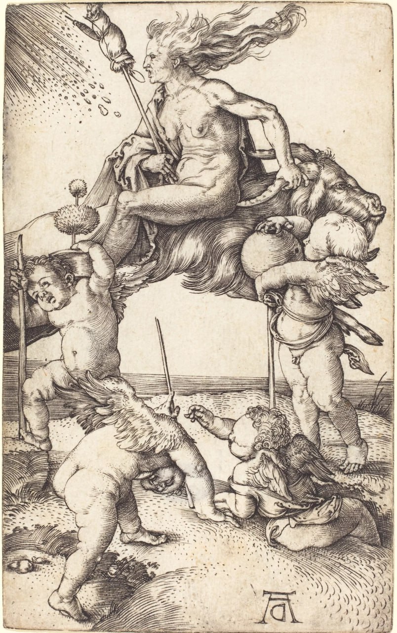 К записи «Albrecht Dürer «Witch Riding on a Goat».», снимок 1 из 1