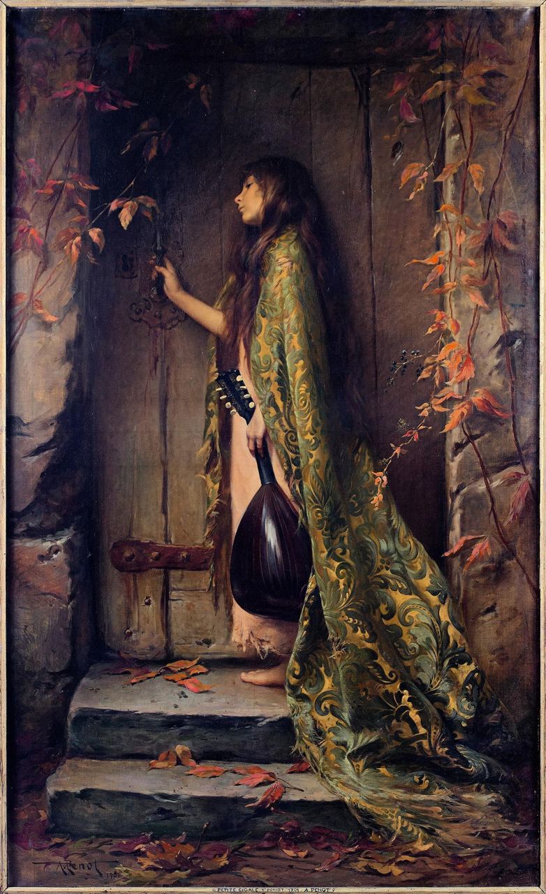 К записи «La Petite Cigale (Portrait of the Artist’s Daughter) by Albert Joseph Penot, 1901», снимок 1 из 1