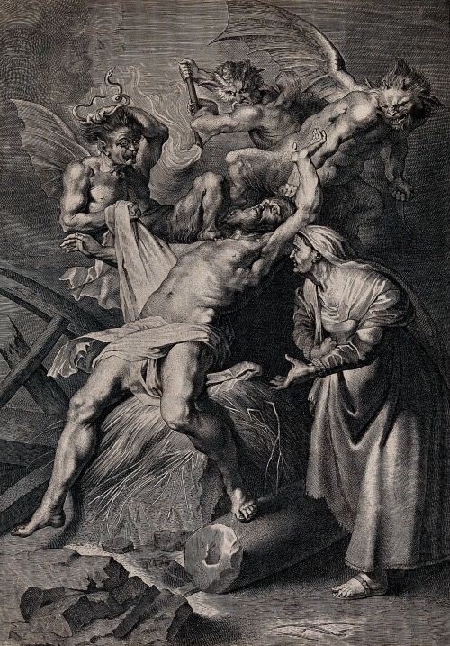 К записи «Job tormented by demons; his wife urges him to curse God, engraving by Lucas Vorsterman», снимок 1 из 1