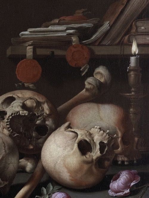 К записи «Vanitas still life (1665) by Aelbert Jansz van der Schoor’s [details]», снимок 1 из 1