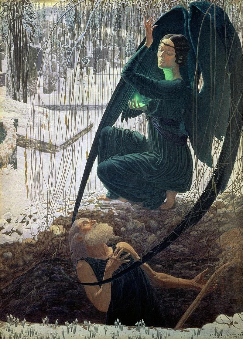 К записи ««Гробокопатель и ангел смерти», — Карлос Швабе (1866-1926)», снимок 1 из 1