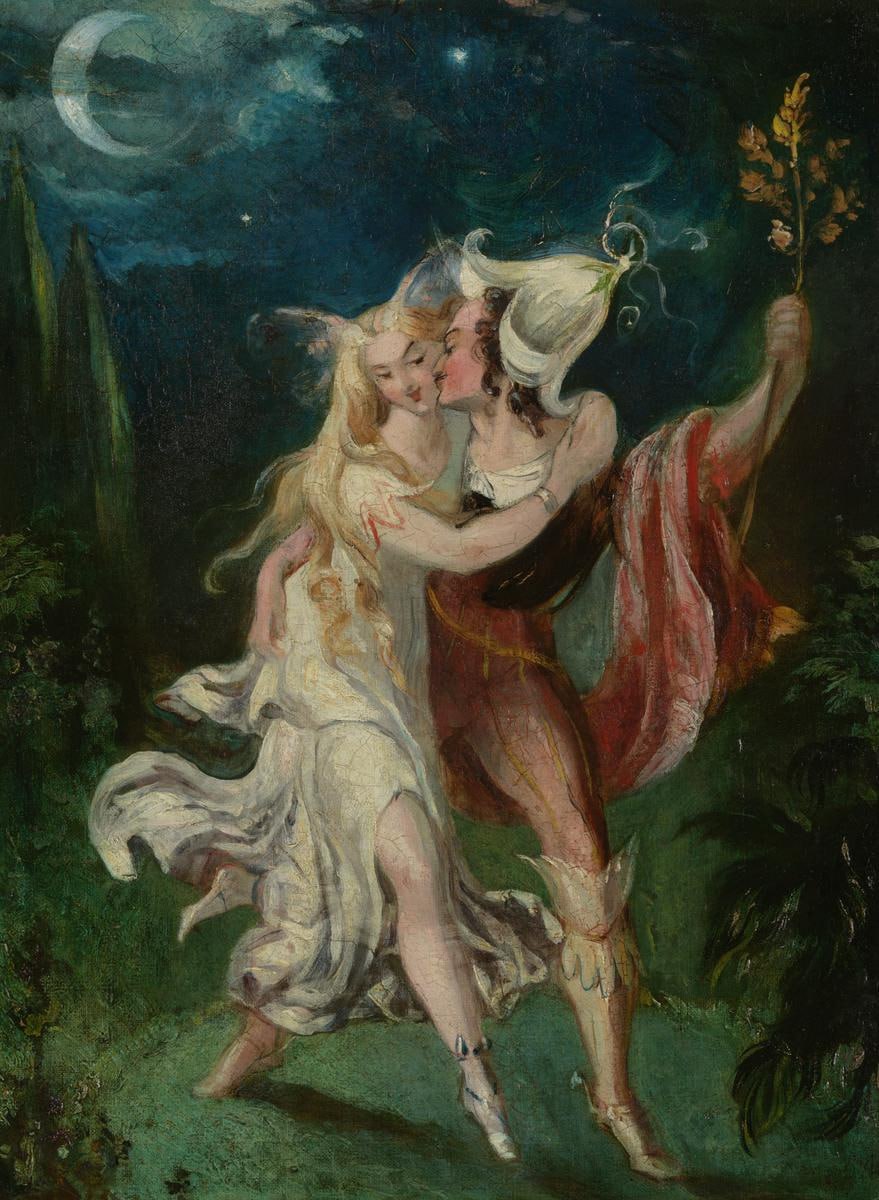 The Fairy Lovers<br>c.1840, Theodor von Holst